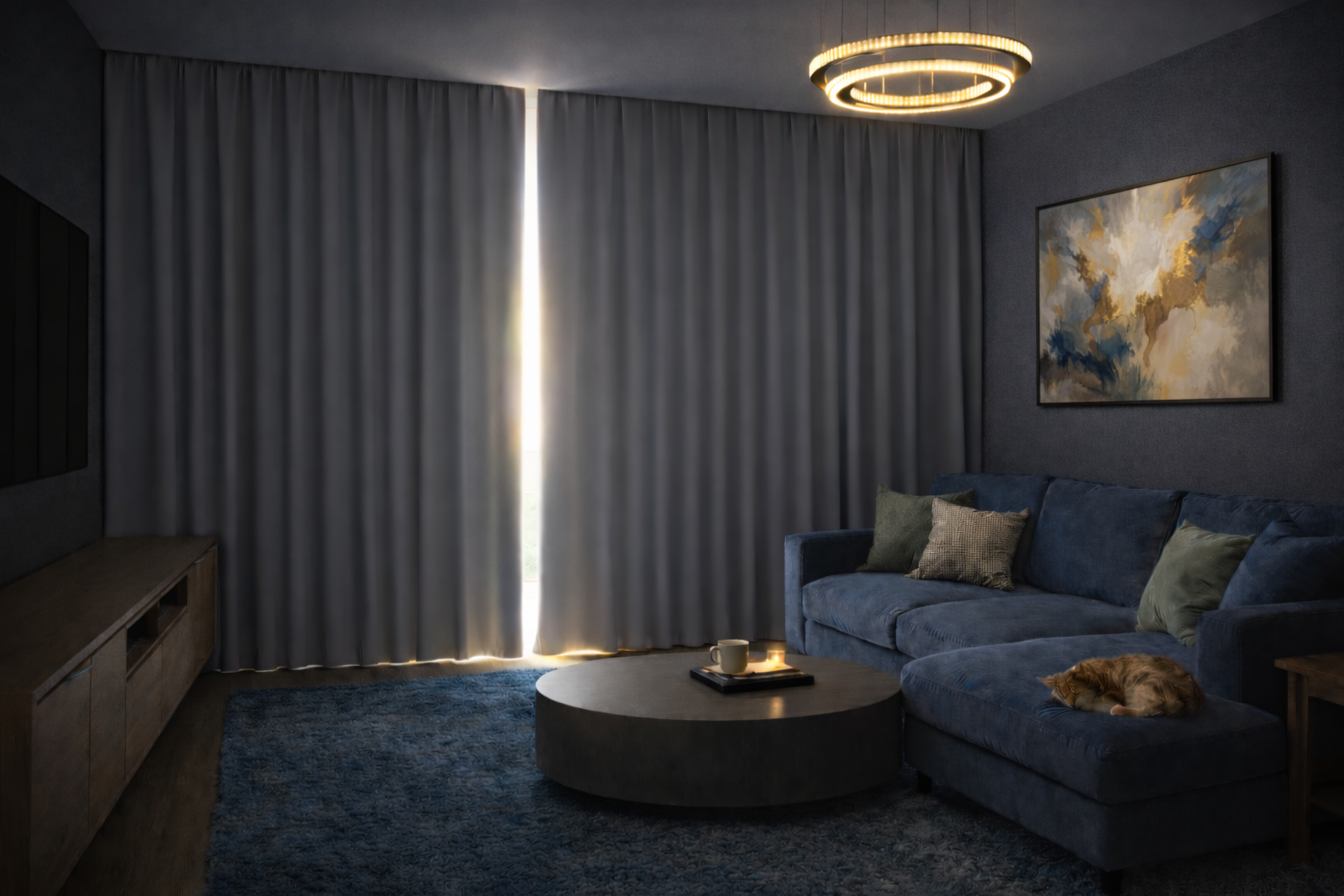 Blackout curtain fabric